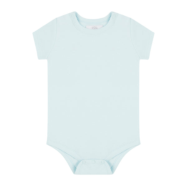 Short Sleeved Bodysuit - Sky Blue