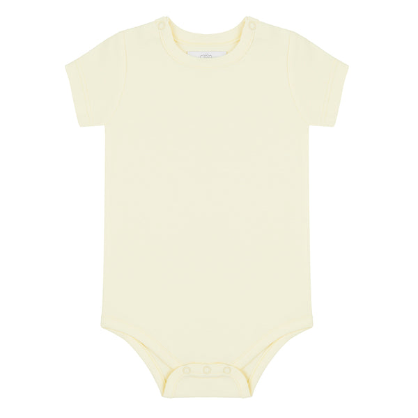 Short Sleeved Bodysuit - Lemon