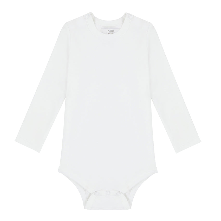 Long Sleeved Bodysuit - White