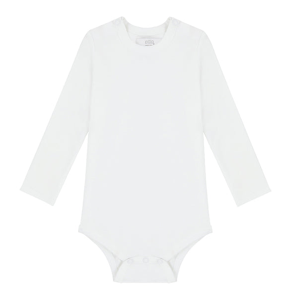 Long Sleeved Bodysuit - White