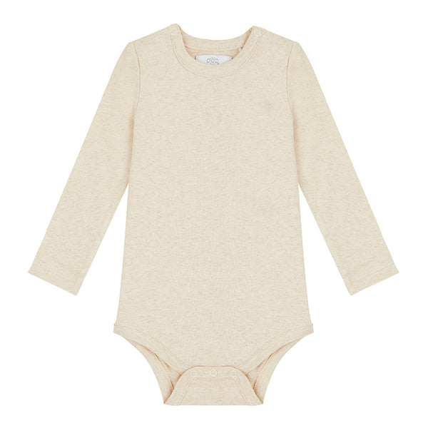 Long Sleeved Bodysuit - Oatmeal
