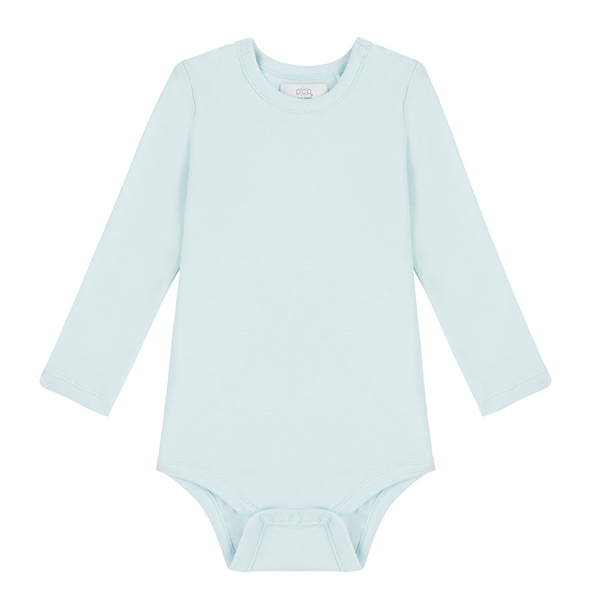 Long Sleeved Bodysuit - Sky Blue