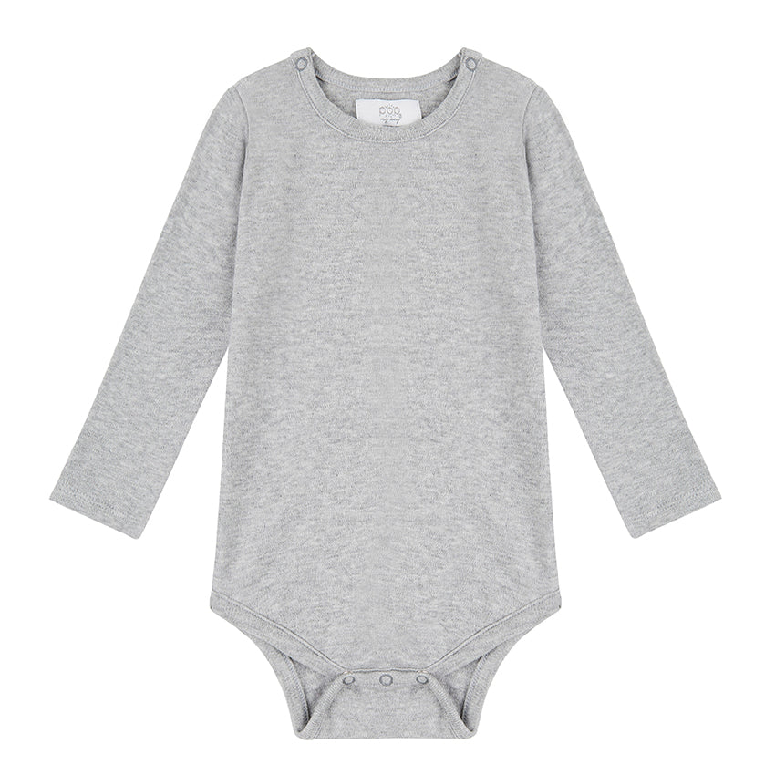 Long Sleeved Bodysuit - Grey