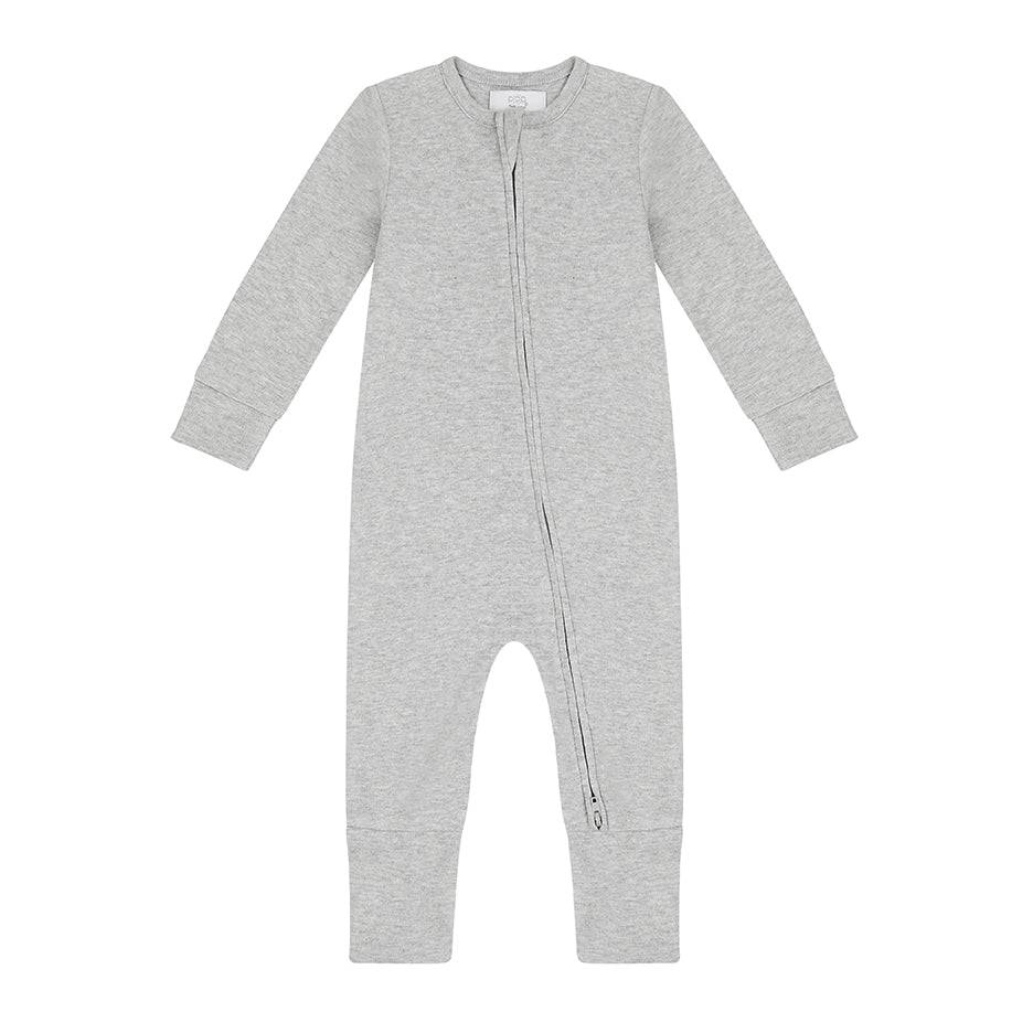 Zippered Sleepsuit - Grey