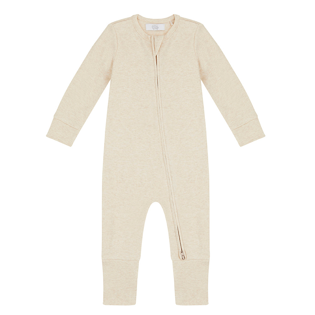 Zippered Sleepsuit - Oatmeal