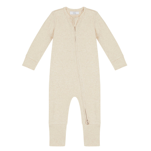 Zippered Sleepsuit - Oatmeal
