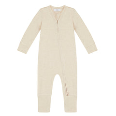 Zippered Sleepsuit - Oatmeal