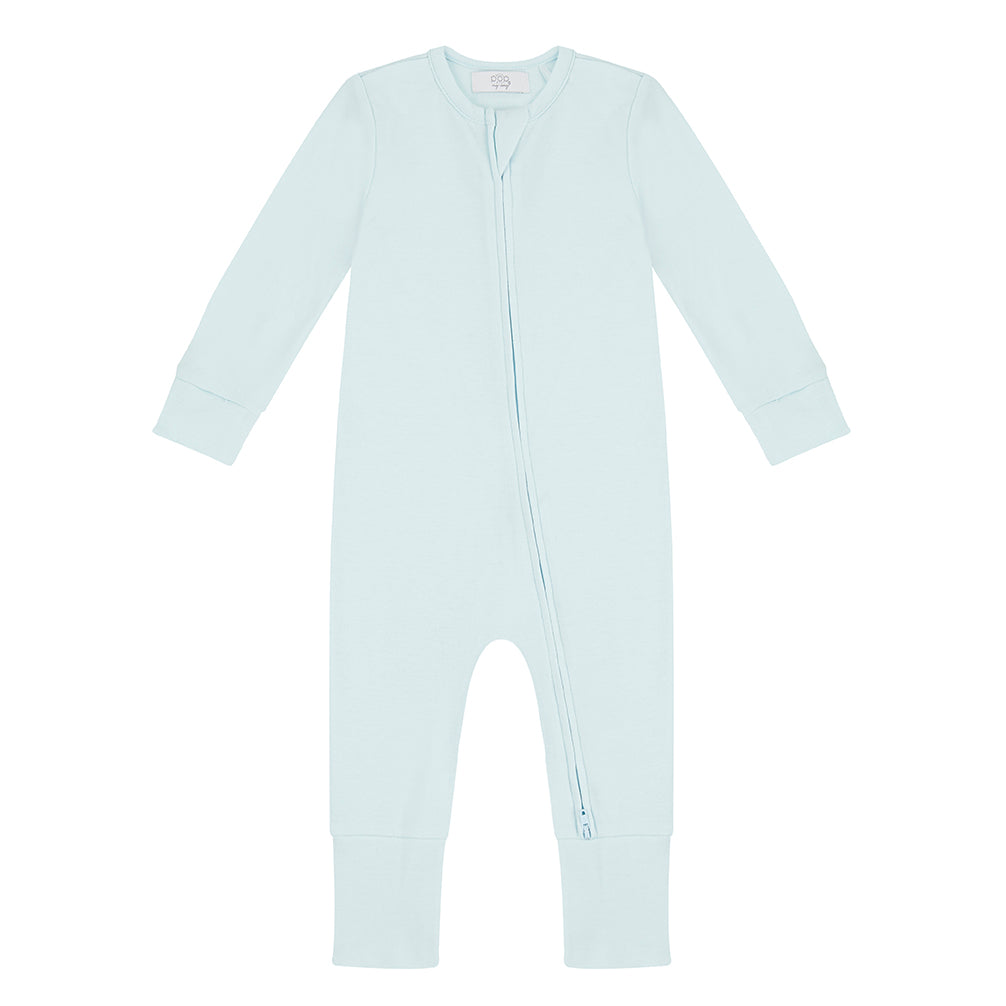 Zippered Sleepsuit - Sky Blue