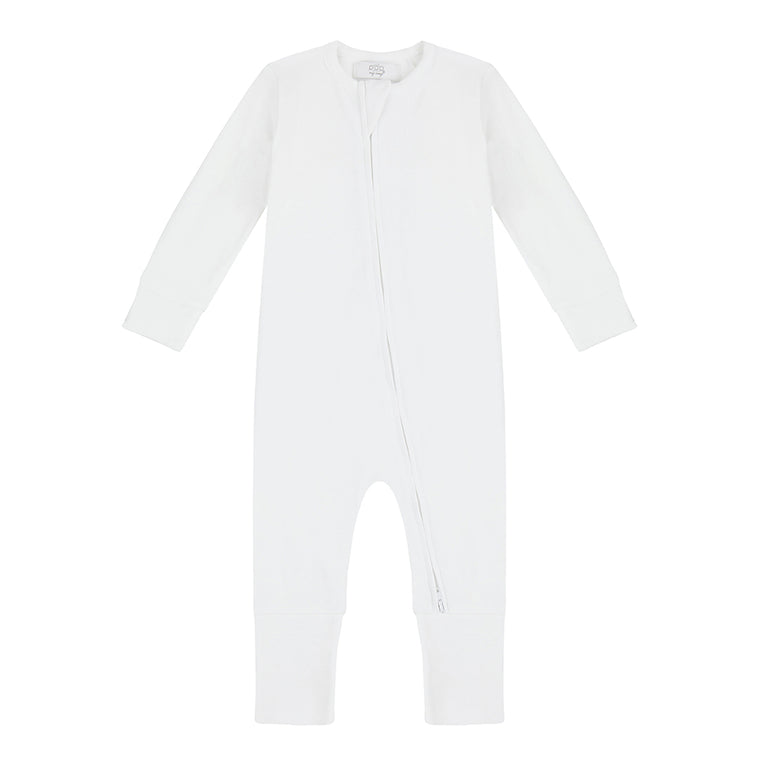 Zippered Sleepsuit - White
