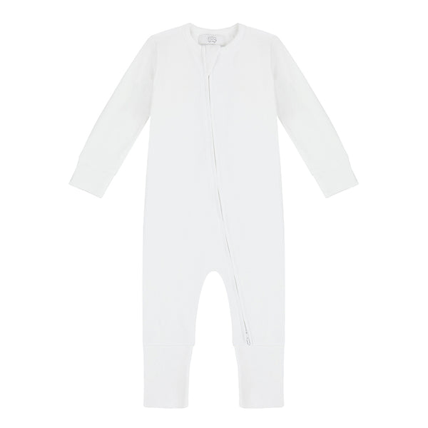 Zippered Sleepsuit - White
