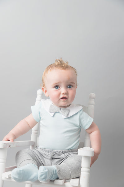 Short Sleeved Bodysuit - Grey