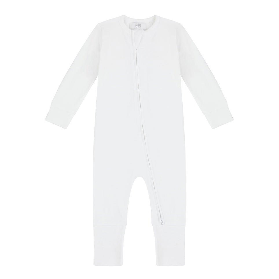 Zippered Sleepsuit - White